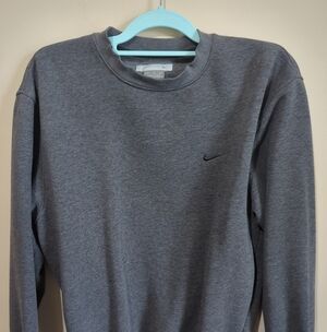 Vintage Men's Nike Tonal Swoosh Gray Nike Essential Crewneck  Size Medium